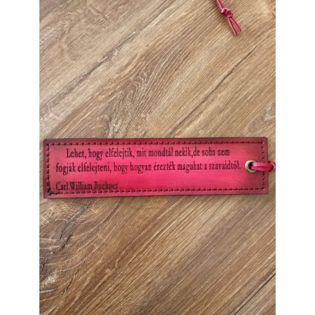 Gravírozott könyvjelző