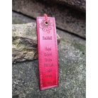 Gravírozott könyvjelző