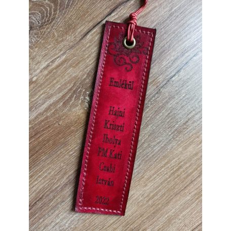 Gravírozott könyvjelző