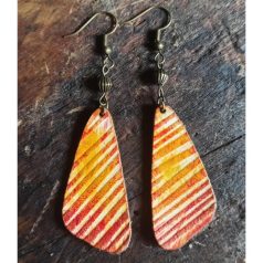 Faerezet - háromszög bőr fülbevaló