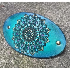 Mandala mintás bőr franciacsat