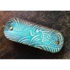 Nyomott mintás hosszúkás bőr franciacsat -hullámok