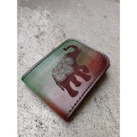 Elefánt mintás kártyatartó, színátmenetes