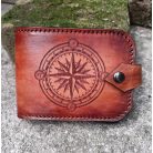 Kártyatartó iránytű mintával