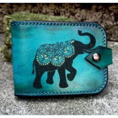 Kártyatartó elefánt mintával