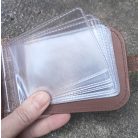 Kártyatartó festett madár mintás