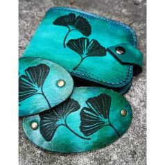 Kártyatartó ginkó mintás