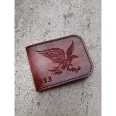 Kártyatartó sas gravirozással