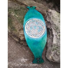 Türkizkarkötő életvirága nyomott mintával