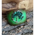 Zöld karkötő malachit életfa medállal