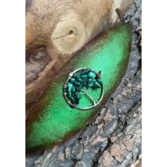 Zöld karkötő malachit életfa medállal