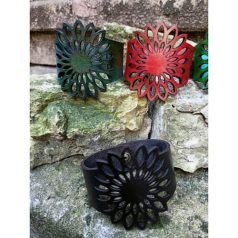 Karkötő margarétás áttört mintával