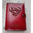 Naptár borító díszes szív mintával