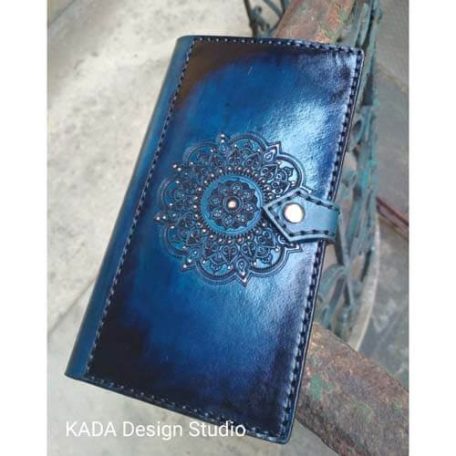 Sötétkék mandalás pénztárca