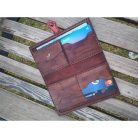 Barna antikolt iránytűs pénztárca