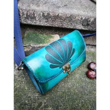 Kézzel festett valódi bőr válltáska