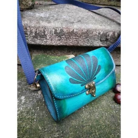 Kézzel festett valódi bőr válltáska