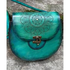 Kézzel festett valódi bőr válltáska