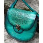 Kézzel festett valódi bőr válltáska