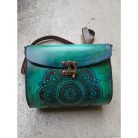 Kézzel festett valódi bőr válltáska