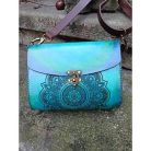 Kézzel festett valódi bőr válltáska